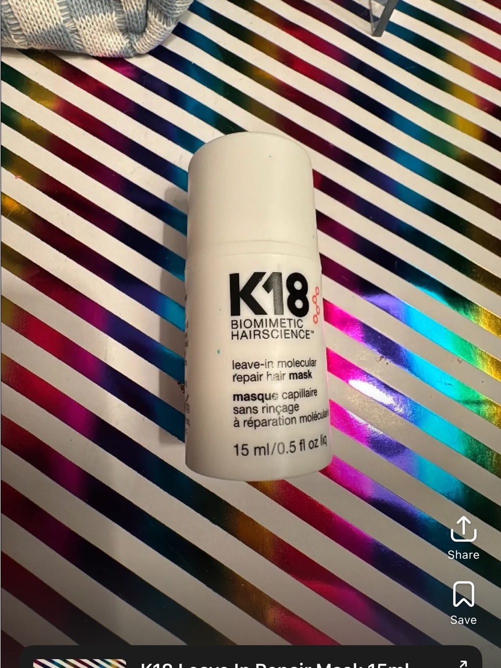 K18 Biomimetic Hairscience Leave-In Molecular Repair Hair Mask